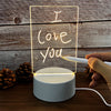 Creative Led Lamp with Message Board