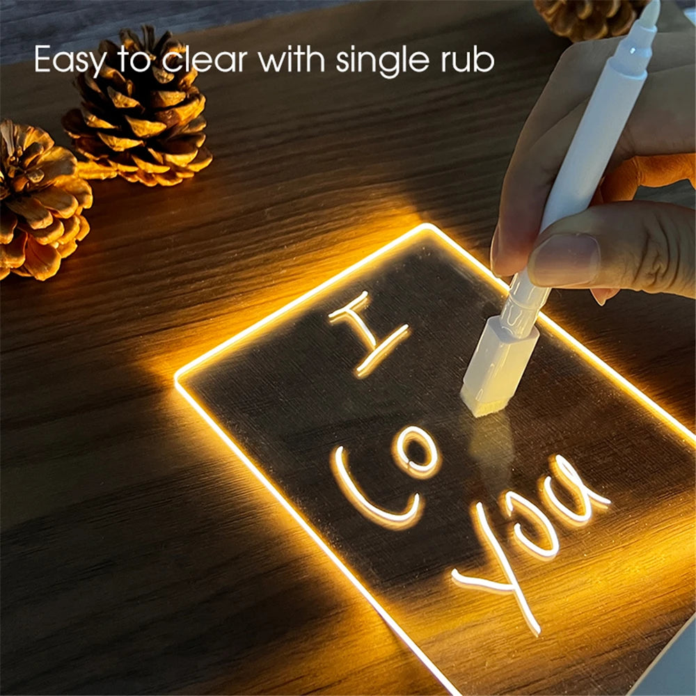 Creative Led Lamp with Message Board