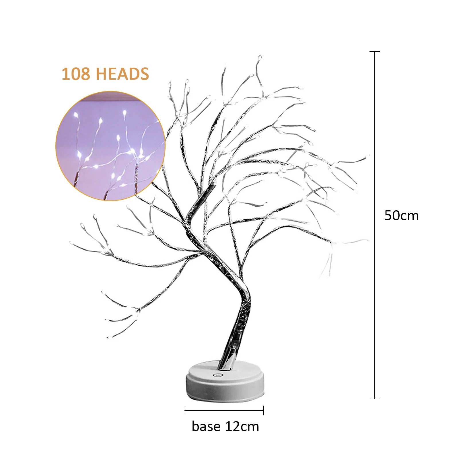 20 in/108 LED Tabletop Bonsai Tree Lamp