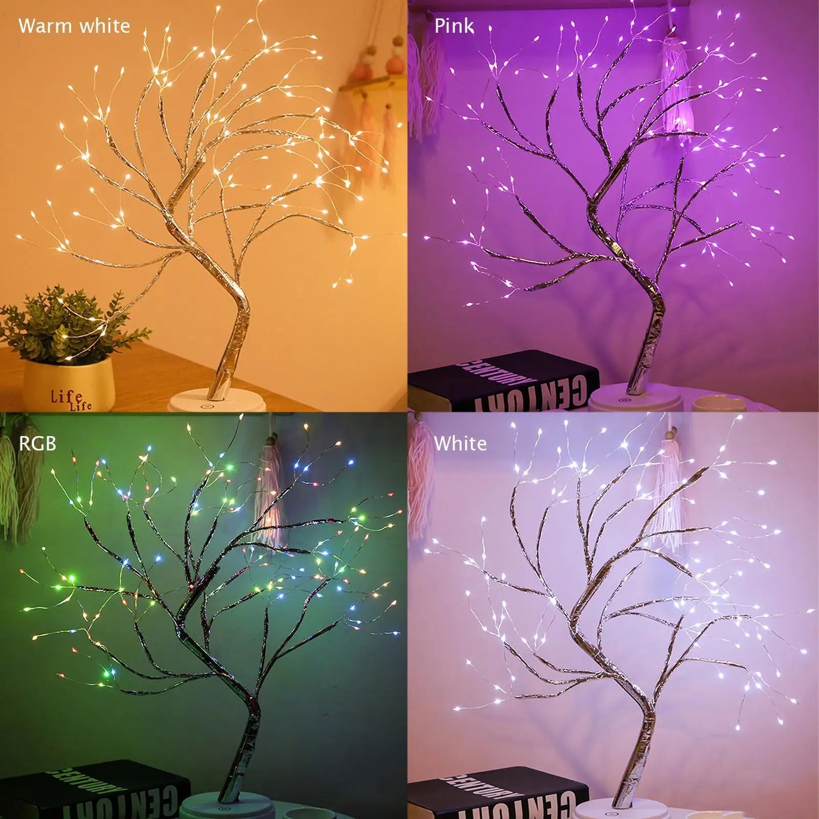 20 in/108 LED Tabletop Bonsai Tree Lamp